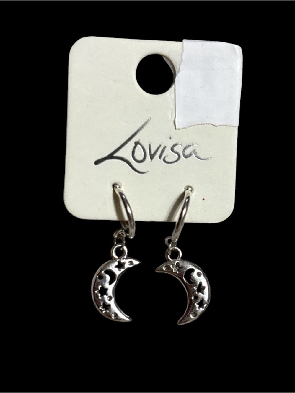 Lovisa Silver Crescent Moon Hoop Earrings